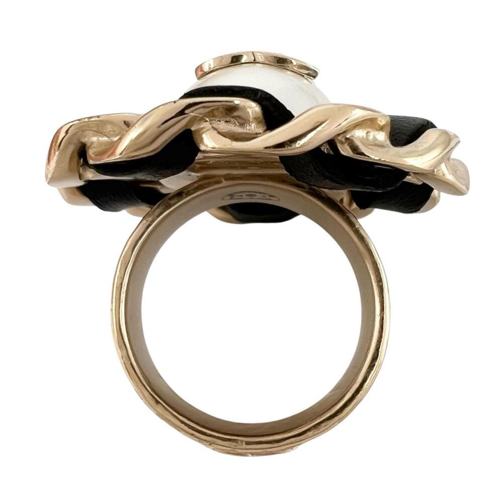 CHANEL Black Logo Ring - Picture 2 of 9